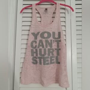 Workout racerback tank size L light pink